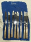 Towle Old Lace Sterling Handled Inch Knives Case 524 Grams 8 PCS in Cloth Case