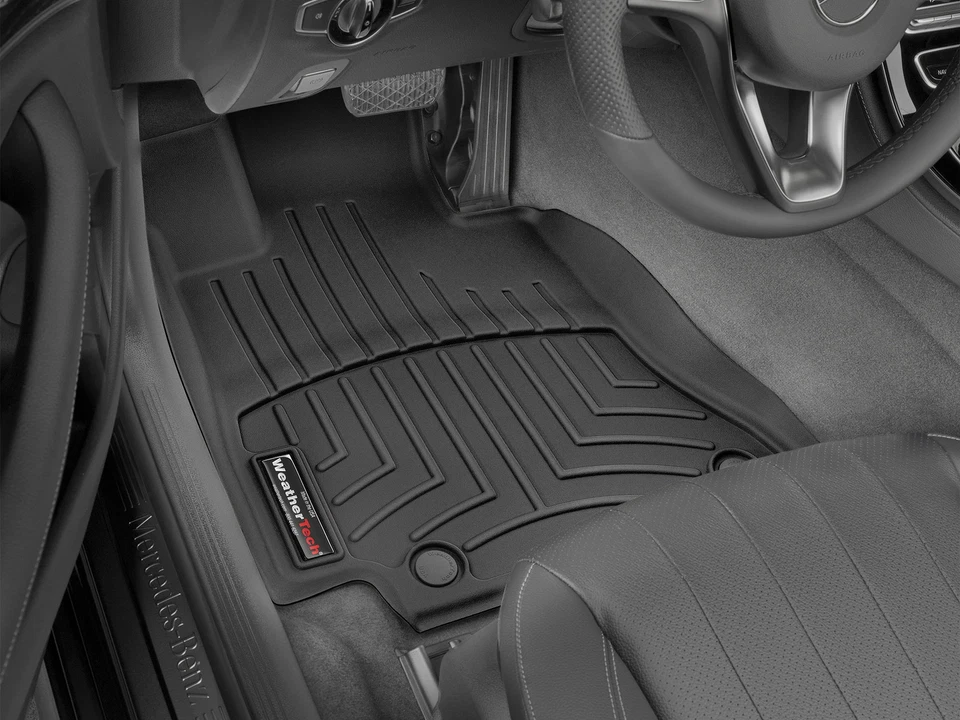 WeatherTech FloorLiner for 2021-2023 Mercedes AMG E 63 S Sedan - 1st Row, Black - Image 2 of 4