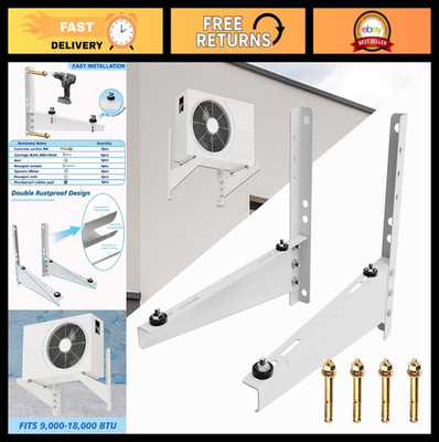Heavy Duty Wall Mount Bracket for 9,000-18,000 BTU Mini Split AC, Supports 330lb