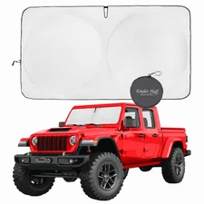 kinder Fluff Je­ep Windshield Sun Shade |  XXXS (56x18in)
