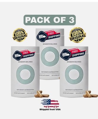 3PACK, Women's Balance Hair Growth Capsules age 45 and Up 3MONTH SUPPLY!