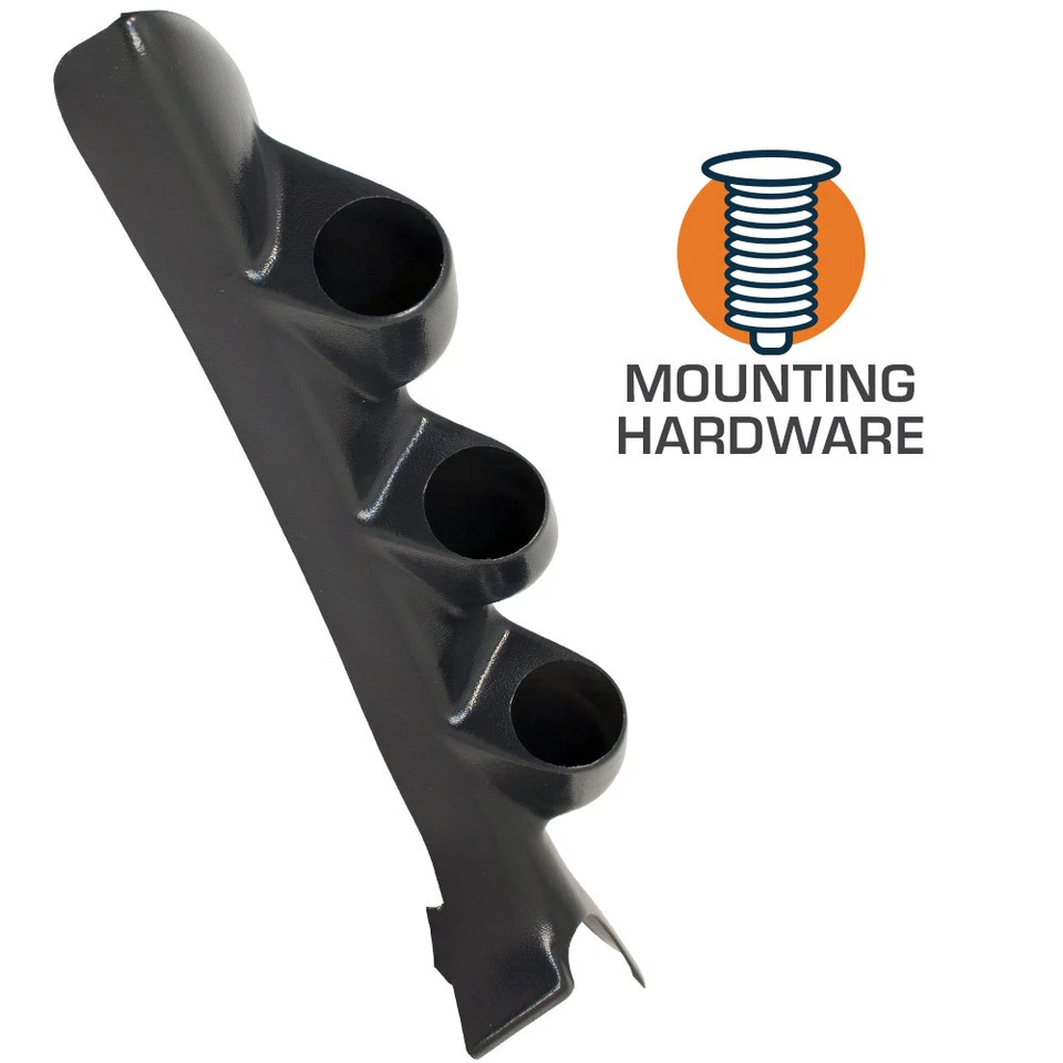 Pod pilar GlowShift preto calibre triplo 52mm para 2006-2012 Mitsubishi Eclipse - Imagem 3 de 3