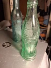 1923 christmas coca cola bottle embossed Rockland Maine Me Aqua Script Straight