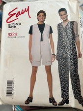 McCalls pattern 9324 misses vest, pull-on pants, shorts- size B 16-22 - uncut