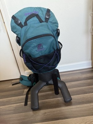 Evenflo Trailtech Baby Backpack Carrier Teal Storage Pocket Size Adjustable  | eBay