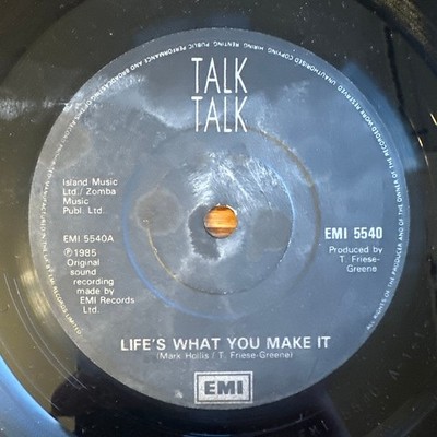 Talk Talk - Life's What You Make It 7'' Single 1985 EMI Synth-Pop 45 RPM