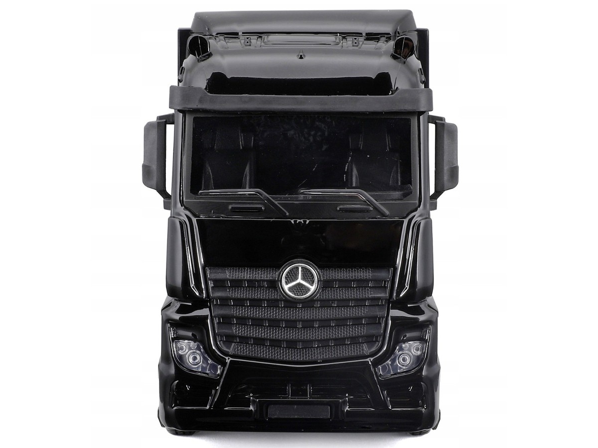Mercedes-Benz Actros RCトラック 黒色 MERCEDES-BENZ ACTROS HAULER & AMG F1 W15 E #63 RUSSELL 1/43 BY