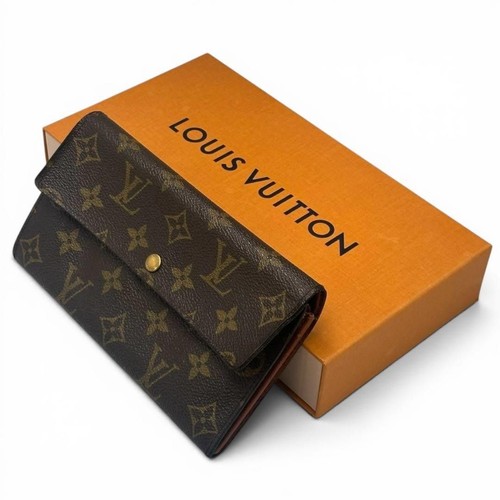 Louis Vuitton Sarah Monogram Long Wallet Good Condition From Japan