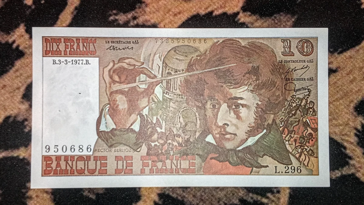 62162 1977 FRANCE 10 Francs Hector Berlioz, Banque De France Banknote Money Bill