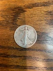 1916-D 50C Walking Liberty Half Dollar (VG-F)