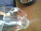Vintage Budweiser King of Beer Heavy Glass Pitcher  9” Tall — photo 4