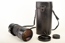 Canon FD 300mm f/4 MF Telephoto Lens with Caps Tripod Mount Case NEAR MINT V25