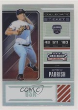 2018 Elite Extra Edition USA Collegiate Ticket Holo Prizm Drew Parrish hg6