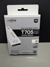 Image of Crucial T705 PCIe Gen5 NVMe M.2 SSD 2TB w/ White Heatsink 
