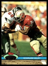 Charles Haley 1991 Stadium Club #232 49ers NFL READ FREE SHIPPING AutographDen