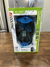 Dolfino Full Face Adult Snorkel Mask - Small/ Medium NEW! With CAMERA MOUNT