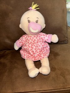 Manhattan Toy Company Plush Baby Doll With Magnetic Pacifier