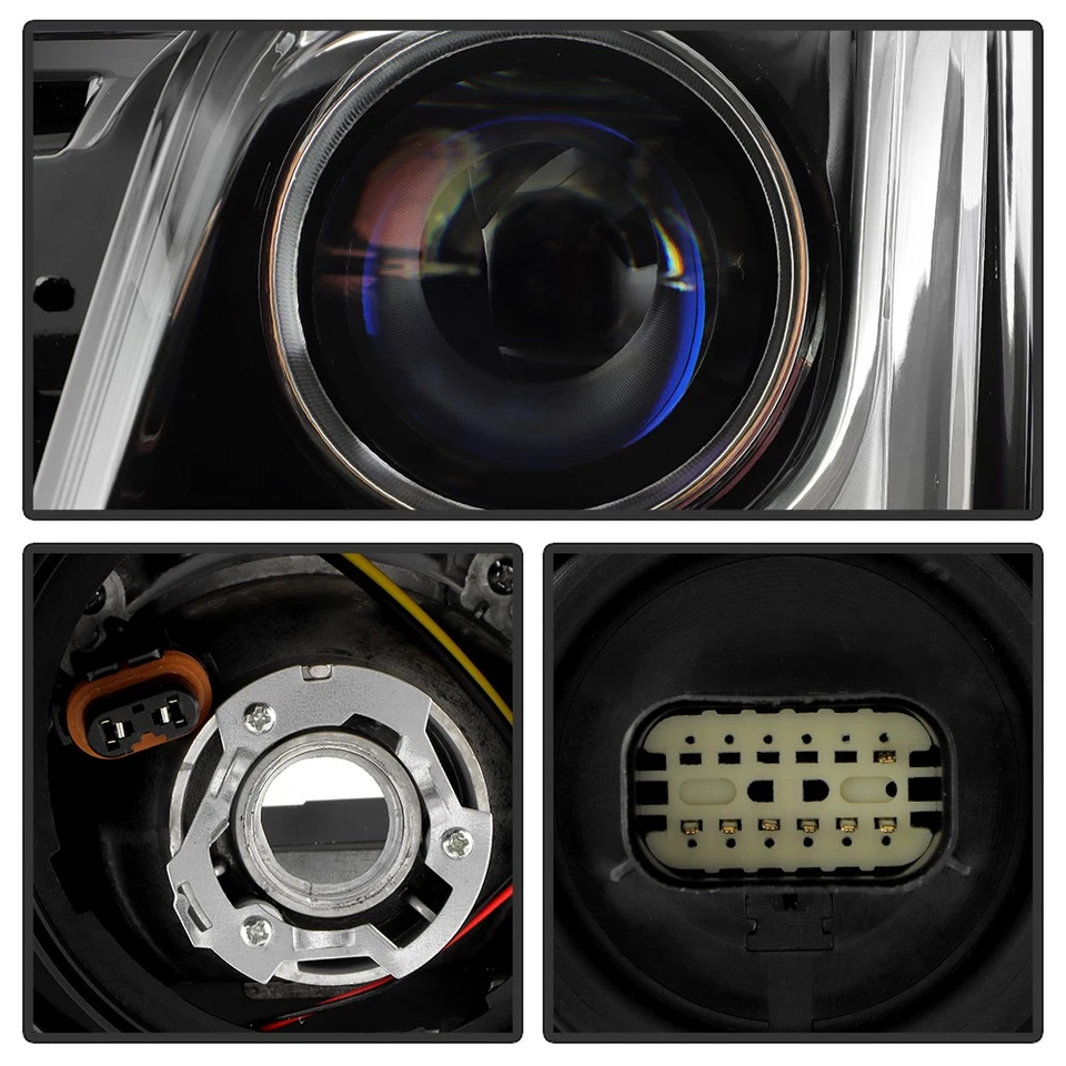 2013-2018 Cadillac ATS [Halogen Type] Projector Headlights Headlamps Left+Right - Image 3 of 4