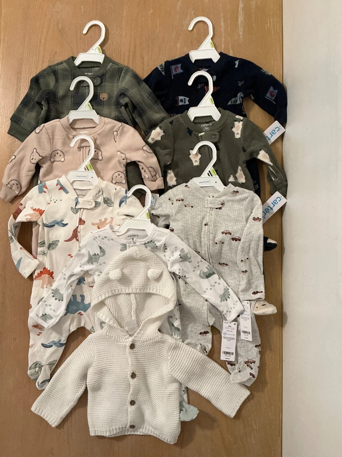 Carter's Infant Boys Winter Clothing Lot of 8 Size 3 Months