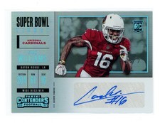 2017 Panini Contenders Super Bowl Ticket Chad Williams RC Auto 1/1 Cardinals