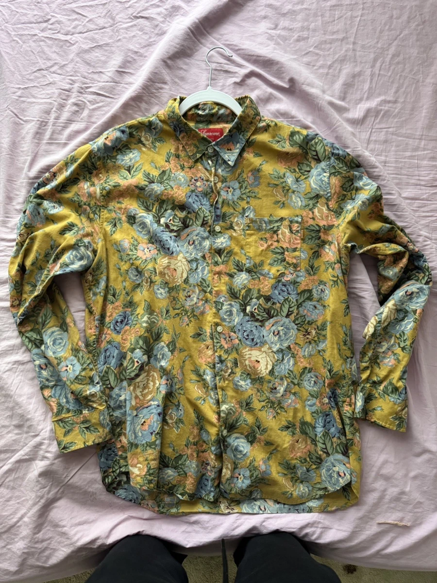 Supreme Floral Button-Up Casual Button-Down Shirts for Men for