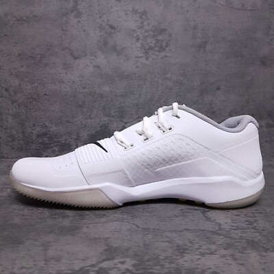 New‎ Nike Alpha Menace Turf Low Training Shoes White AQ8129-101 Men\'s Size 12.5 NIKE Alpha Menace Turf Low Training Shoes Mens Size 12.5  main image 2