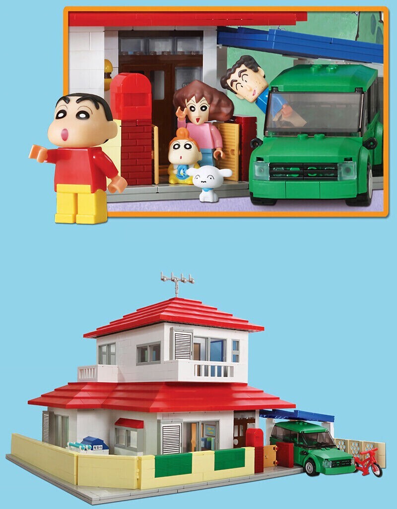 Oxford Block Crayon Shin-Chan HOUSE Bricks Building Figures JG3625