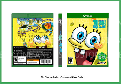 CUSTM REPLACEMENT CASE NO GAME Spongebob's Truth or Square XBOX SEE DESCRIPTION