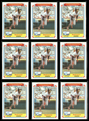 1982 Topps Drake's Big Hitters Rod Carew #3 - California Angels - Lot of 9