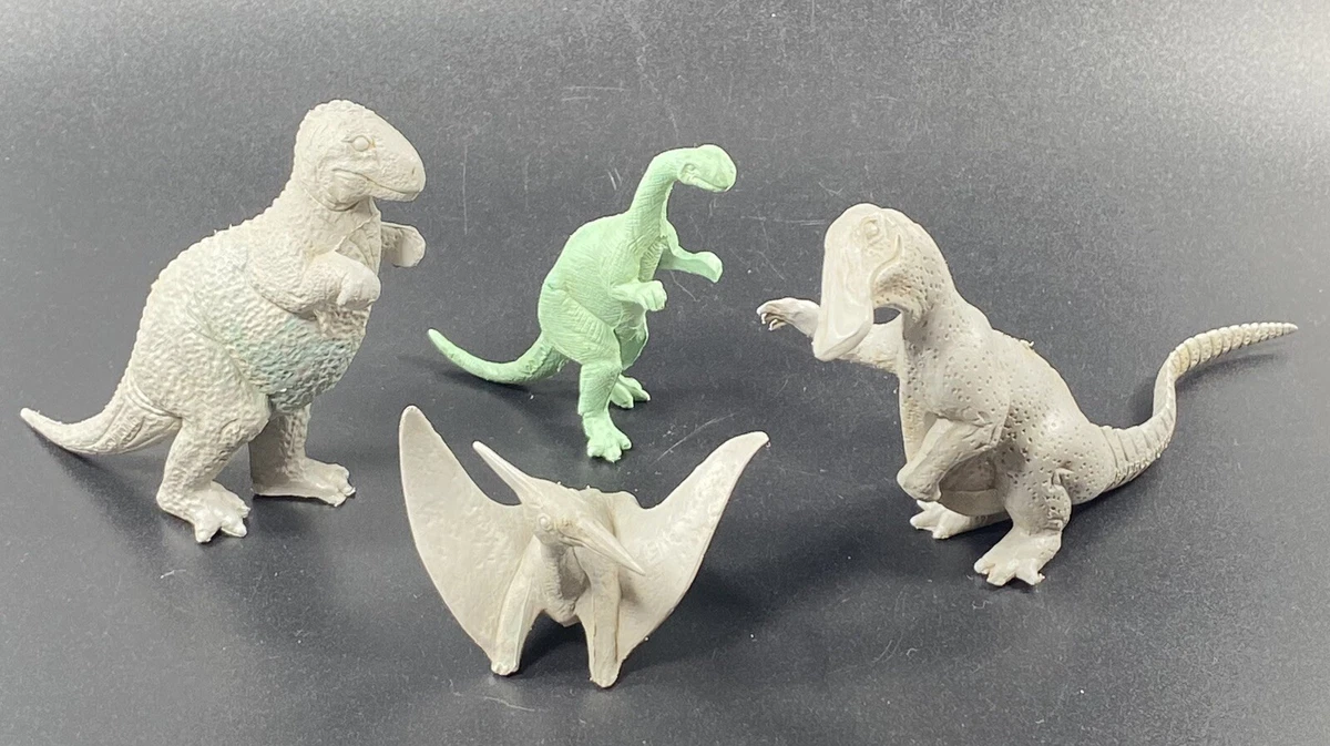 Vintage Marx Dinosaur Lot Allosaurus Hadrosaurus Pteranodon Plateosaurus