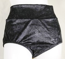 NWT Pumpers Black Dance Brief Bikini Costume Adult M