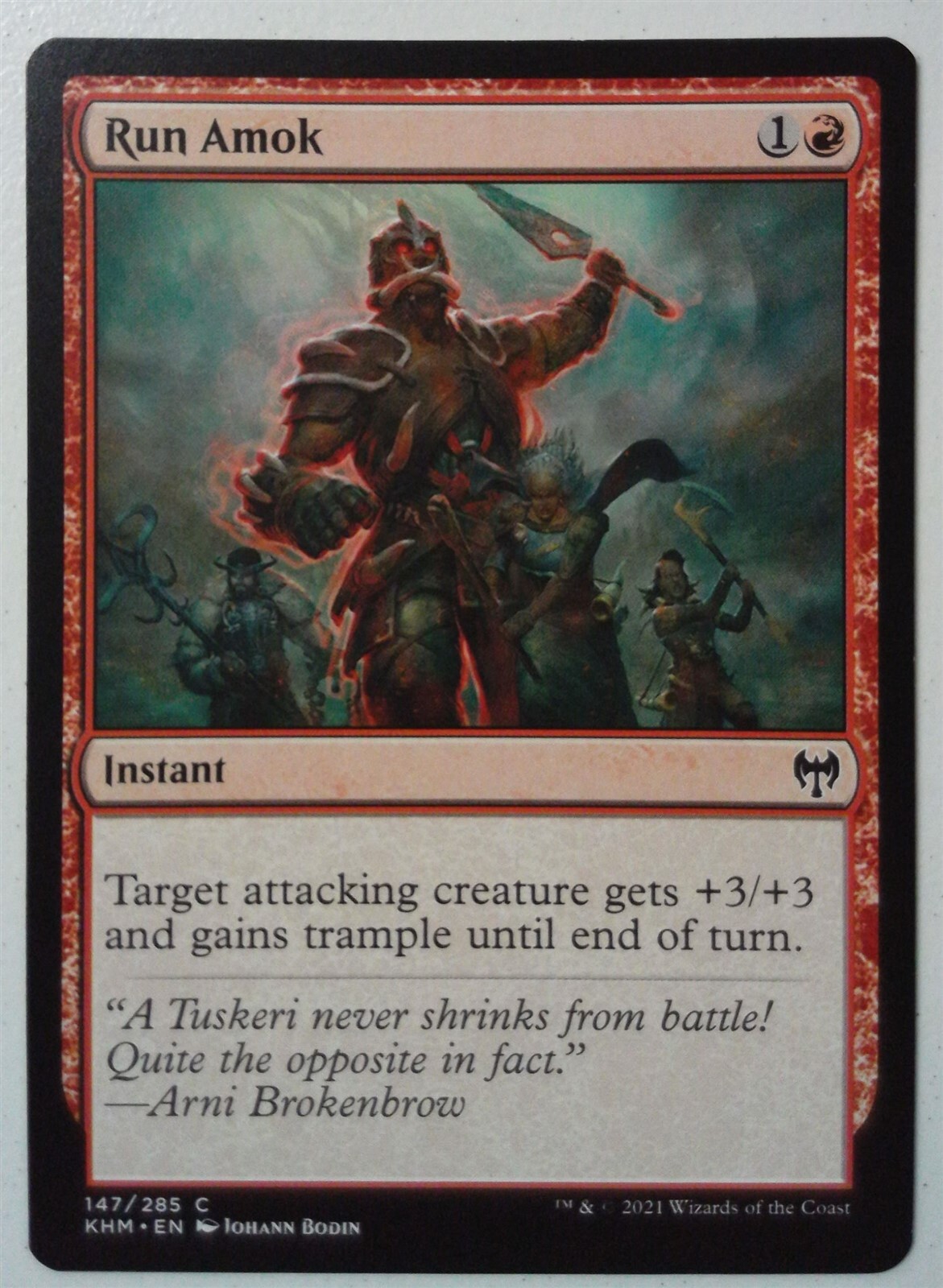Run Amok *Common* Magic MtG x1 Kaldheim