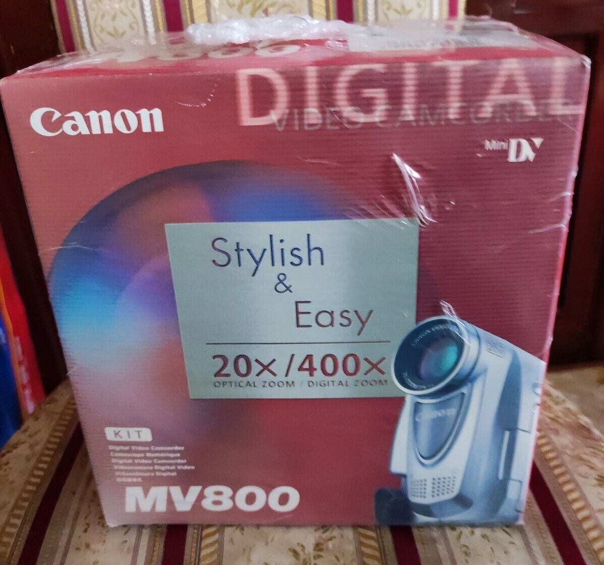 Image of Canon Digital Video Camcorder Mini dv MV800 20x/400x Kit Nuovo Fondo Magazzino