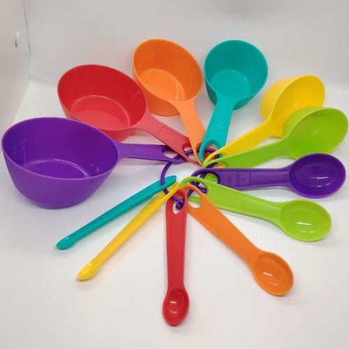 Measuring Spoon With Scale Cup Combination 12pcs/set Colorful Kitchen Tools - Picture 6 of 8