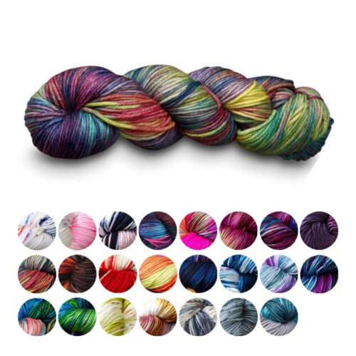 Manos Knitting Wool Yarn Alegria Grande Superwash Hand Dyed Merino Crochet - Afbeelding 1 van 47