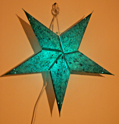 MAGIC STARLIGHTS Beleuchteter Weihnachtsstern , 64cm mit Kabel -TÜRKIS   NEU/OVP
