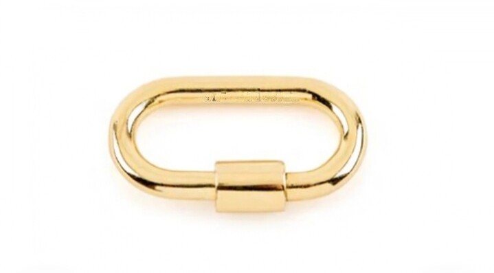Solid 14k Yellow Gold Carabiner Clasp For Necklace Bracelet Clasp Lock Finding