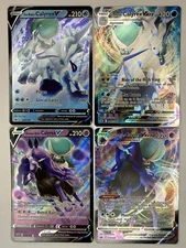Ice Rider Shadow Rider Calyrex V VMAX NM Chilling Reign 045 046 074 075/198