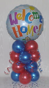 WELCOME BACK FOIL BALLOON DISPLAY WELCOME HOME TABLE CENTREPIECE