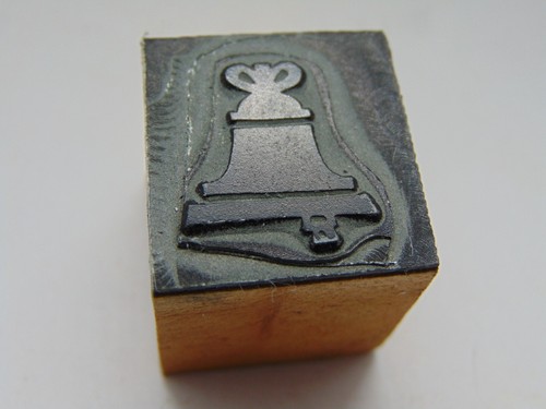 Printing Letterpress Printers Block Christmas Bell | eBay