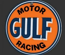 GULF Motor Racing Sport Man Cave • Garage Decor Sign