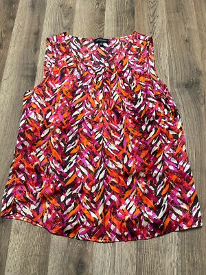 Notations Shirt, Women's Size Small, Multicolor Print
