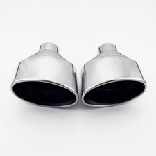 Exhaust Tips Pair VW Scirocco R Style VW Golf 5 6 7 Style Audi RS4 RS5 RS6 Style