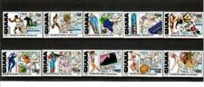 Ghana 1992 - Barcelona Olympic Sports - Set of 10 Stamps - Scott #1373-79 - MNH