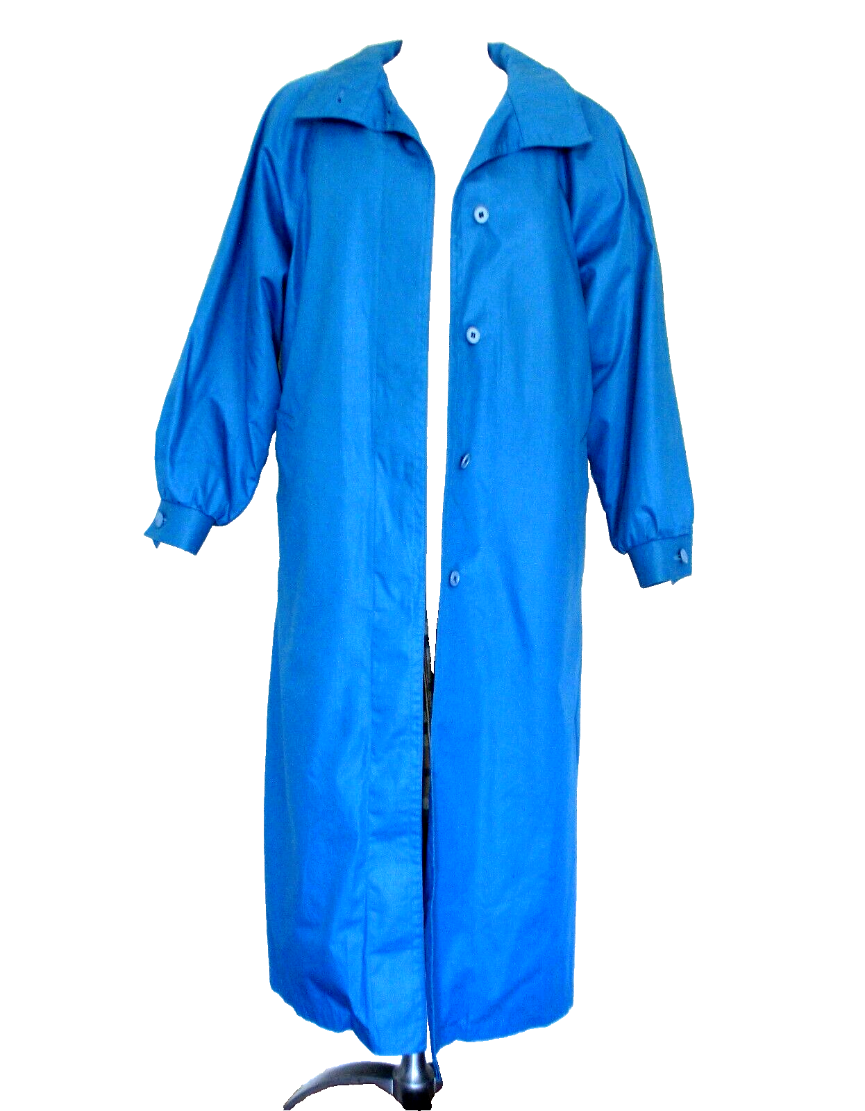 Vintage London Fog Blue Raincoat Size 10 Reg Women with Removable All-Weather Liner-image