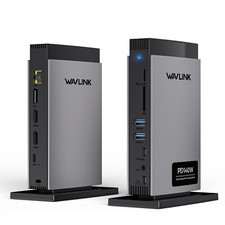 Triple 4K Display USB-C Docking Station 140W PD3.1 2HDMI DP for M1/M2/M3 Windows