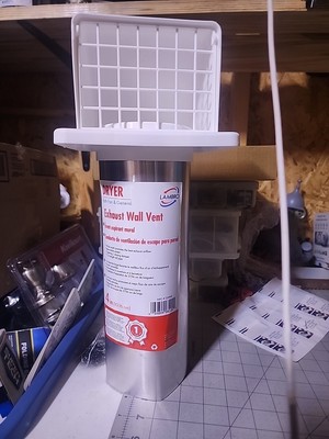 Dryer Exhaust Wall Vent Four Inch/11 Inch Pipe 