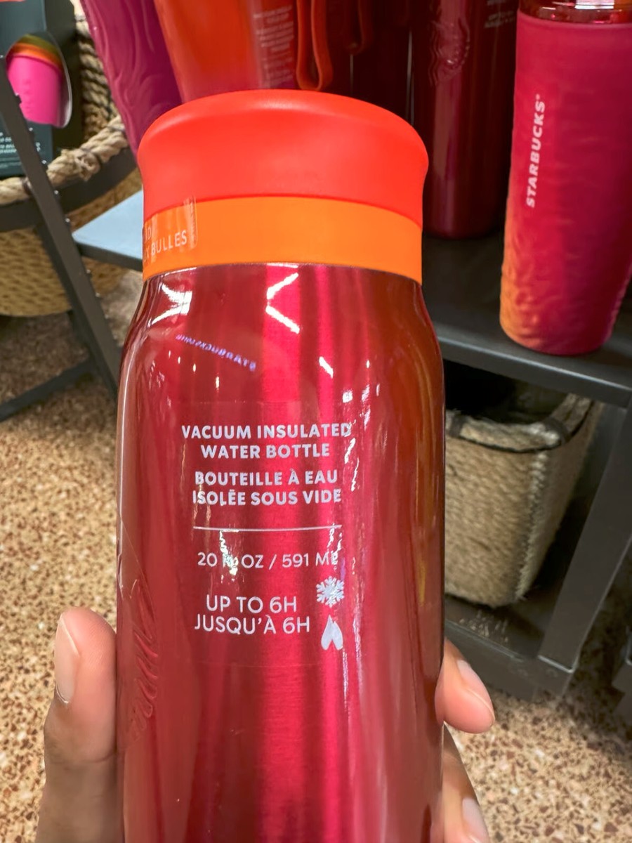 Starbucks 2025 Red Hot and Cold Fizz Lid Vacuum Insulated SS