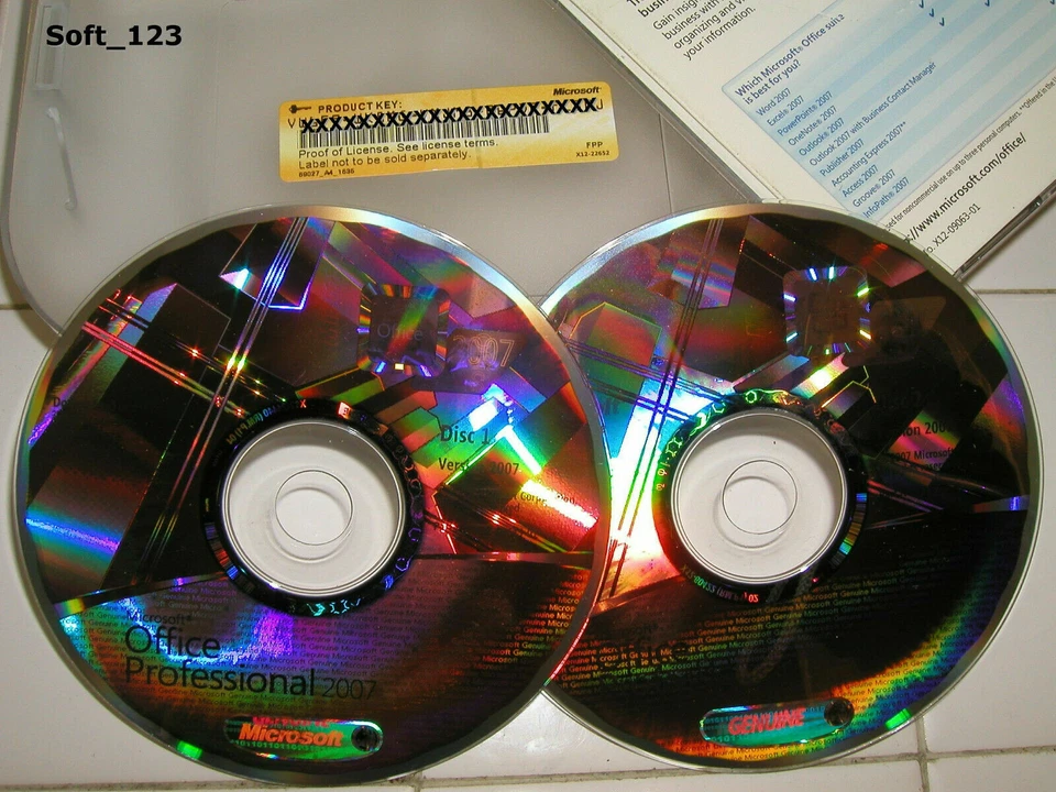 Microsoft Office 2007 Professional Full English Retail Version MS Pro =RETAIL= - Image 2 of 2