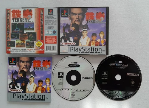 TEKKEN 2 & POINT BLANK DEMO PS1 GAME IN EXCELLENT CONDITION